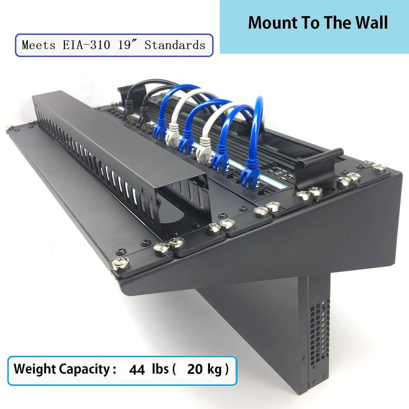 Mofangtech 6U 19 Inches Cold Rolled Steel Wall Mountable Simple Vertical Rack and Networking Euipment Rack Including Hardware for Assembly (6U) - Image 2